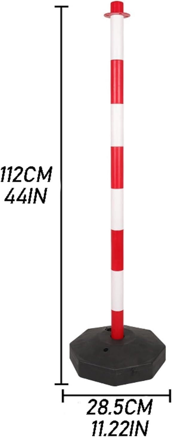 Pila de Aislamiento 1 Cono de Columna de señalización de tráfico con Base de llenado, Utilizado for Control de multitudes en Exteriores e Interiores en Control de tráfico(A)