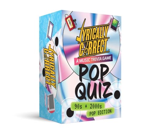 Lyrically Correct '90s & 2000s Music Trivia Card Game - Pop Edition - Finish The Lyrics Challenge, Fun for Adults, Party or Family Night