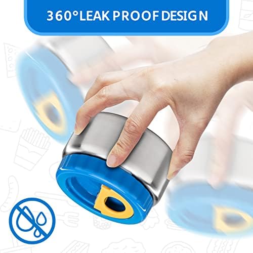 MAISON HUIS Soup Thermos for Youngsters Sizzling Meals 8 oz, Vacuum Insulated Meals Jar Thermos for Sizzling Chilly Meals Leak Proof Insulated Lunch Container Stainless Metal Thermal Extensive Mouth for College (Blue) 6 41MKTNspnaL. AC