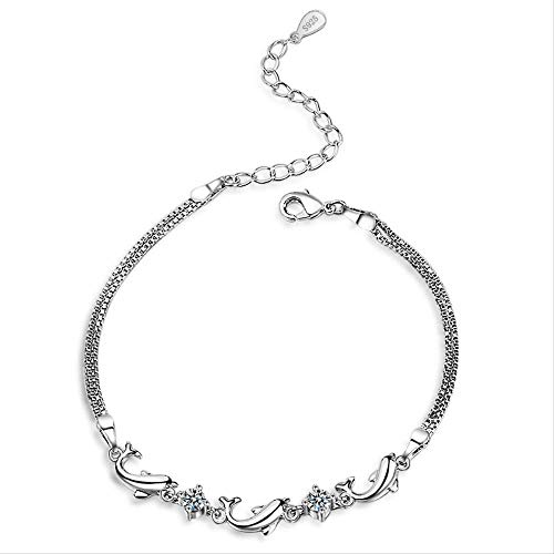 Pulsera de delfín ajustable que no aprieta ni daña la piel