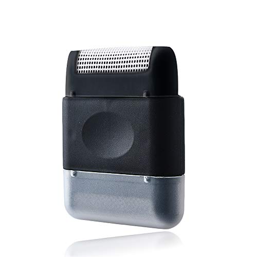 Portable Lint Remover,2 in 1 Clothes Fuzz Shaver - Reusable Double Sided Lint Remover Travel Brush for Removing Lint Pet Hair Dust in Clothes and Furniture (Black)