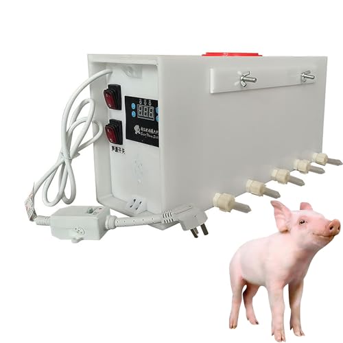 Alimentador automático de tetina para lechones, corderos y terneros con sistema térmico