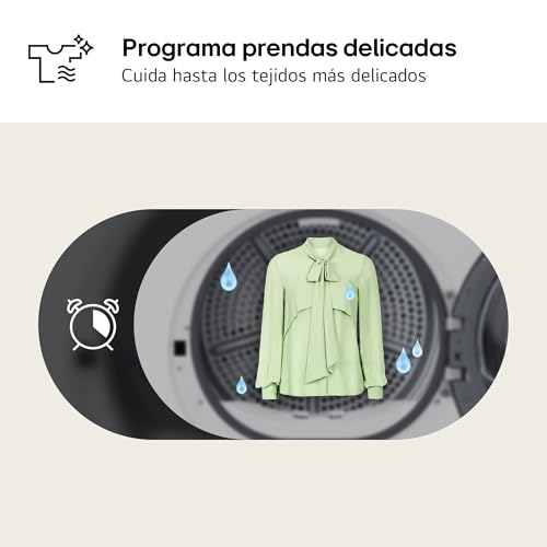 Miniatura 5 de Lg Rha1008ndk - Secadora De Ropa 8kg, Bomba De Calor Y Carga Frontal, D, Secadora Lg Serie 100, 65 Db, Secado Por Bomba De Calor, Led Display, Ahorra Energía Y Tiempo, Color Grafito