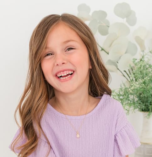 Cherished Moments' Children's 14K Gold Plated and Sterling Silver Pink Ladybug Pendant Necklace for Little Girls, Toddlers, and Kids2