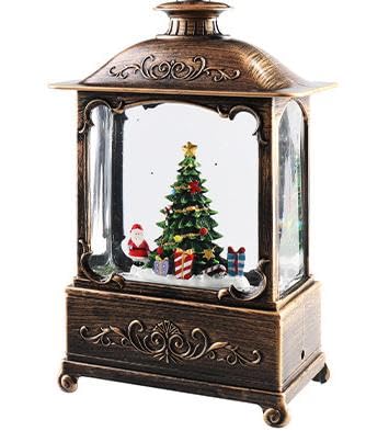 Xmas　赤いブリキのオルゴール　 雪景色とサンタ Xmas 赤いブリキのオルゴール 雪景色とサンタ Amazon.co.jp: TONGKAI