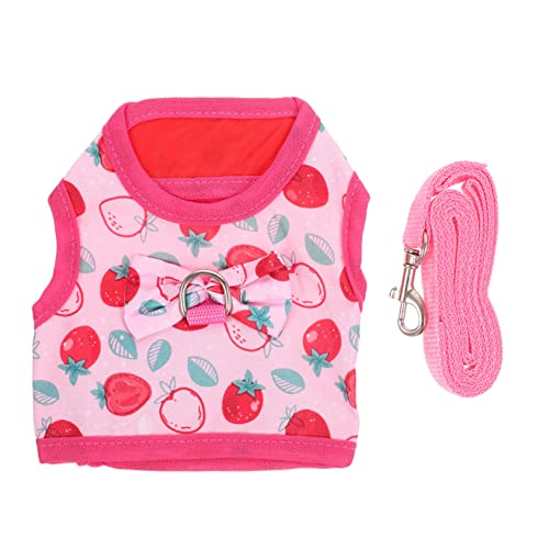 Mipcase Pet Leash Set Rabbit Harness Traction Rope for Outdoor Walking Durable and Flexible Easy to Use