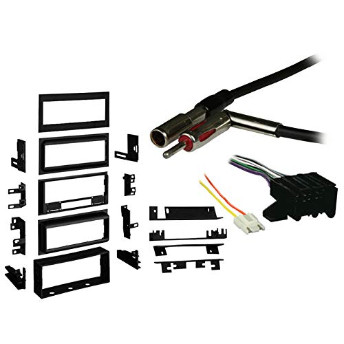 Harmony Audio Compatible with GMC S 15 Sonoma 1986 1987 1988 1989 1990 1991 1992 Single DIN Aftermarket Stereo Harness Radio Install Dash Kit