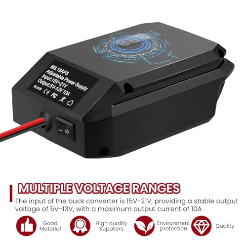 Step Down Konverter für Makita 18V zu 12V, Abwärtswandler, Spannungsregler Adapter, Stromanschluss für Autogeräte, DIY Konverter Power Station, Zigarettenanzünder Adapter Buck Adapter für Autogeräte