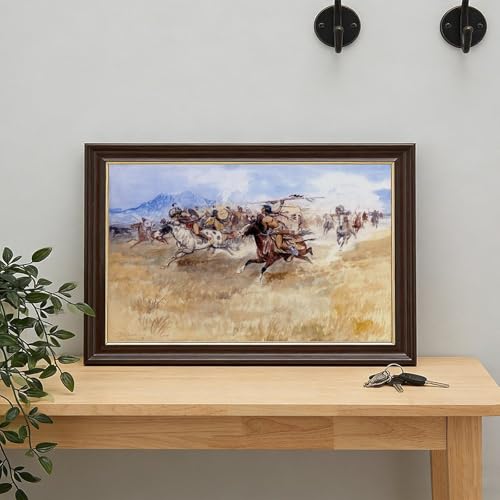 Impression toile Charles M Russell pour passionné histoire indienne