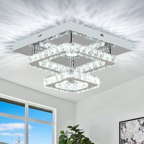 RHEAFON Crystal Chandelier 9.8 Inch