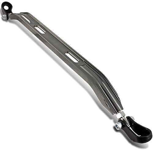 HYPERSPEED Strut Bar Front+Rear+Upper+Lower Tower Brace Bar 4PCS CNC Aluminum Fit for Honda Civic/CRX/Civic Del Sol Fit for Acura Integra, Automotive Replacement (All 4PCS w/ 23" Rear Lower, Gunmetal)