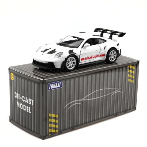 Modelo a escala Porsche 911 GT3 RS 1:36 de metal fundido miniatura 6