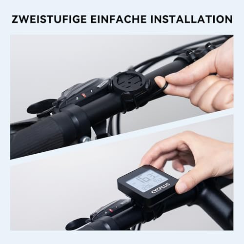 CYCPLUS GPS Fahrradcomputer Drahtlose Fahrradtacho Radcomputer IPX6 Wasserdichter Kilometerzähler...