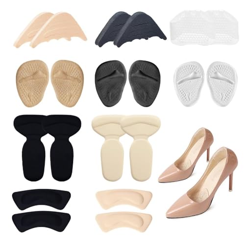 XFSRG 10 Pares Taloneras para Zapatos Almohadilla Talon Antirozaduras Zapatos Protector Autoadhesivo Talonera Silicona Unisex Prevención de Ampollas Insertos para Calzado