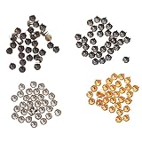 [AKOOSY] 120個 ミニ丸頭爪リベットバッグアクセサリー ドール衣装用装飾鋲 女子向け雛人形服飾小物に 耐久性高く多用途