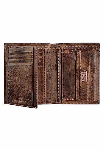 Cartera camel active Melbourne High Wallet Brown billetera vertical de piel 3