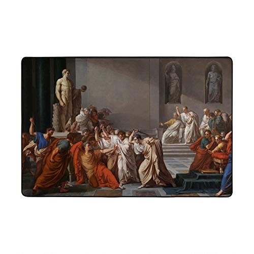 Tapis Empire Romain grand format Julius Caesar velours corail Ruchen 183x122 - 2
