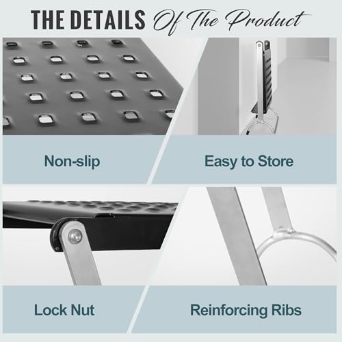 image for ORIENTOOLS Ladder Work Platform, Ladder Accessories, Heavy Duty Ladder