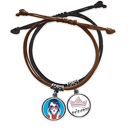 Pulsera cultura China mujer azul de cuero para lucir en eventos especiales y diario urbanos