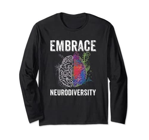 Embrace Neurodiversity ADHD Autism ASD Awareness Brain Manga Larga