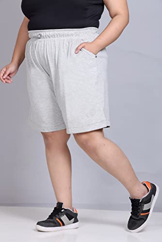 Image of CUPID Plain Comfortable Plus Size Barmunda /Shorts for Sports, Yoga, Daily Use Gym, Night Wear, Casual Wear for Girls