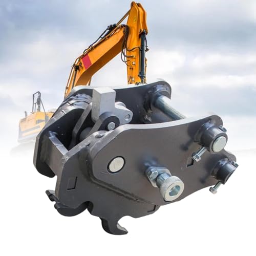 Accesorios para Miniexcavadoras, Enganche Mecánico de Cambio Rápido para Excavadoras Pequeñas, Acoplador de Gancho Rápido de Acero de Aleación Apto para la Hasta 3 Toneladas