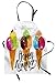 ABAKUHAUS Nourriture Tablier, Cornets de crème glacée Dessert, Produit Unisexe avec Col Réglable pour Cuisine et Jardinage, Multicolore