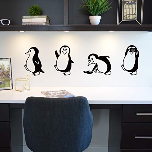 Vinilos Decorativos de Pinguinos Removibles para Pared miniatura 2