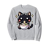 Lindo Gato Ramen Fideos Divertido Japón Kawaii