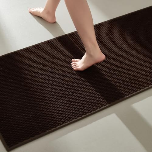TYUU Bathroom Runner Rugs, Long Bath Mat Runner Washable Thin