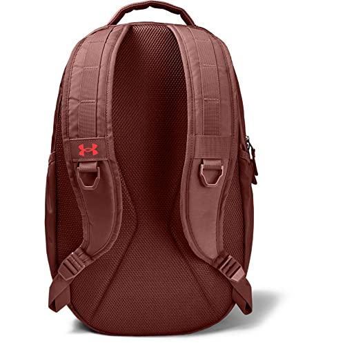 Image of Under Armour Hustle Backpack, Cinna Red (688) /Beta, One Size Fits All