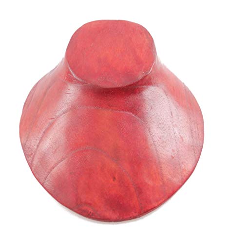 Coco Papaya Buste présentoir à collier en bois massif rouge