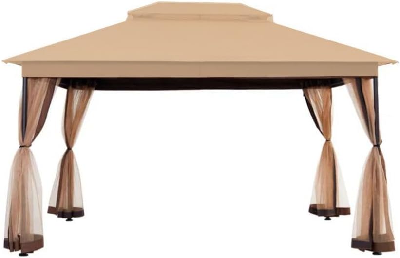 Garden Winds Custom Fit Replacement Canopy Top Cover Compatible with The StarEcho SE481013CA, PT0148C2S, AHGUS-CM-PT0148C2S 13' x 10' Gazebo - Upgraded Performance RipLock 350 Fabric
