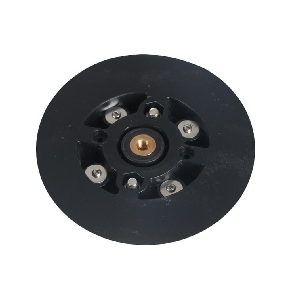 Windsurf Mastfuß mit Bolzensehne, für 360 Grad schwenkbare Segelfuß-Grundplatte Windsurfen, PVC, Schwarz, 12,5 cm Durchmesser