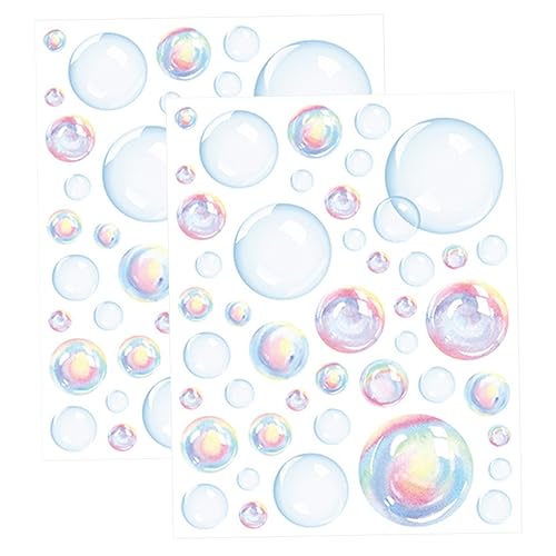 Garneck 2 feuilles d'autocollants muraux à bulles autocollants muraux bulles de autocollant mural pour le salon stickers muraux avec bulles dessin animé mur...