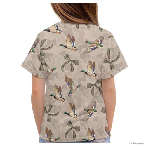 Image of Renewold Kids Novelty T-Shirt for Girls Boys Short Sleeve Crewneck Summer Tee Soft Breathable Graphic Shirt for Age 2-16