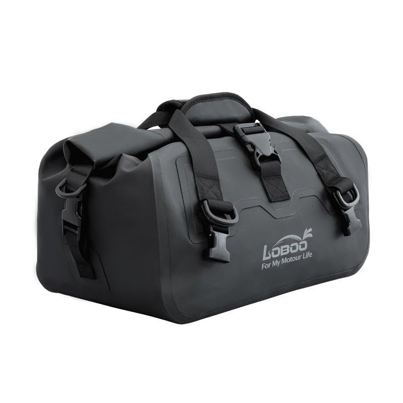 Bolsa trasera para motocicleta impermeable 20L negra