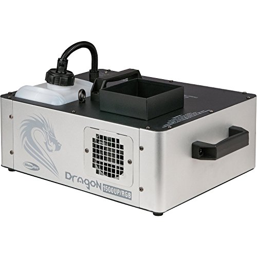 Showtec Dragon 1500 UPRIGHT RGB Maquina de humo vertical (humo sale hacia arriba). 1500w.. Con efecto de luces led RGB a la salida del humo. Control por cable 5 metros.