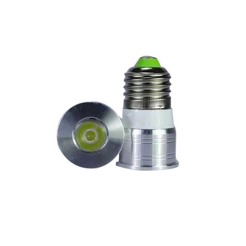 RZL Illuminazione, Confezione da 10 faretti a LED, lampada AC85-265V GU10/GU5.3/E27 1W/3W bianco caldo/naturale/freddo, lampada MR16 DC12V(Natural white 1W,GU10 85-265V)