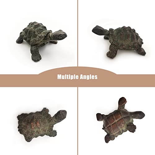 Ygfrsto Antique Solid Copper Turtle Ornaments Trumpet Longevity Animal Sculpture Home Office Desk Decorative Ornament Toy Gift(Brass Turtle) #TOP2