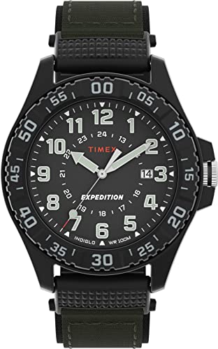 Montre Quartz Timex Homme Bracelet Tissu Léger et Anti-Irritation