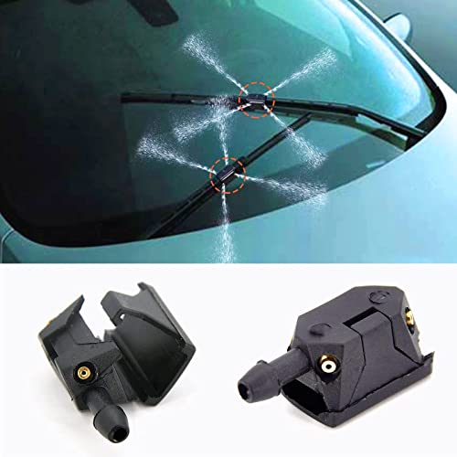 ZRSYH Buses de Lave-Glace Avant Jets montés sur Bras Buses de Lave-Glace Essuie-Glace de Voiture Jet de pulvérisation Essuie-Glace Universel de Voiture