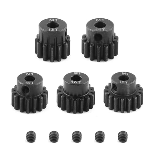 Fasizi 5PCS ZD Racing M1 13T 14T 15T 16T 17T Pinion Motor Gear