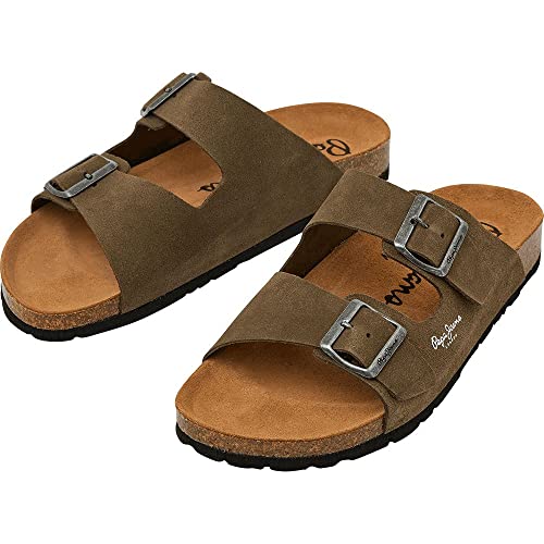 Pepe Jeans sandalias anatómicas marrón Double Kansas, el calzado ideal para tus días de verano