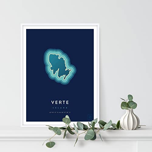 Affiche de l'île Verte cadeau idéal de décoration ikonik 30x40 - 3