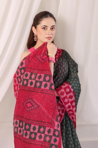 Image of TAMAIRA FASHION Mulmul Pure Cotton Saree For Woman |Office Wear Daily Wear Sarees For Women Without Blouse Piece(Available in 15 Colours)