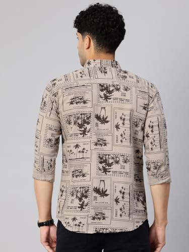 Image of Majestic Man Men's Stylish Unique Print Casual Shirt - Pure Cotton| Full Sleeve | Trendy & Comfortable