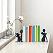 Mouse Decorative Bookends - Versatile Kitchen and Home Décor, 6.5x5.9x1.2 Inches, Ideal for Mouse Birthday Decorations and Mouse Themed Gifts