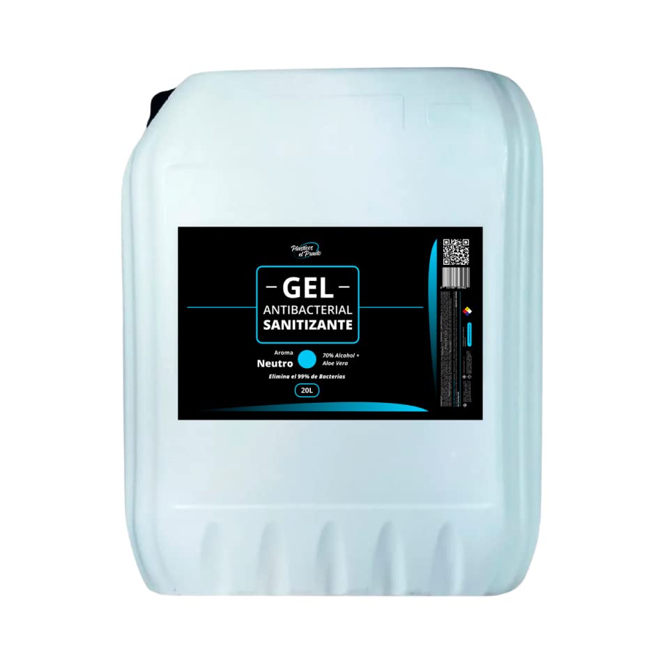 Jabones, Drugstore Gel antibacterial para manos (20 lt) | Virucida y Fungicida | Plásticos El Prado
