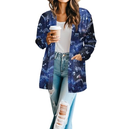 Image of Womens Open Fron Cardigan Sweaters Long Sleeve Tops Daily Coats